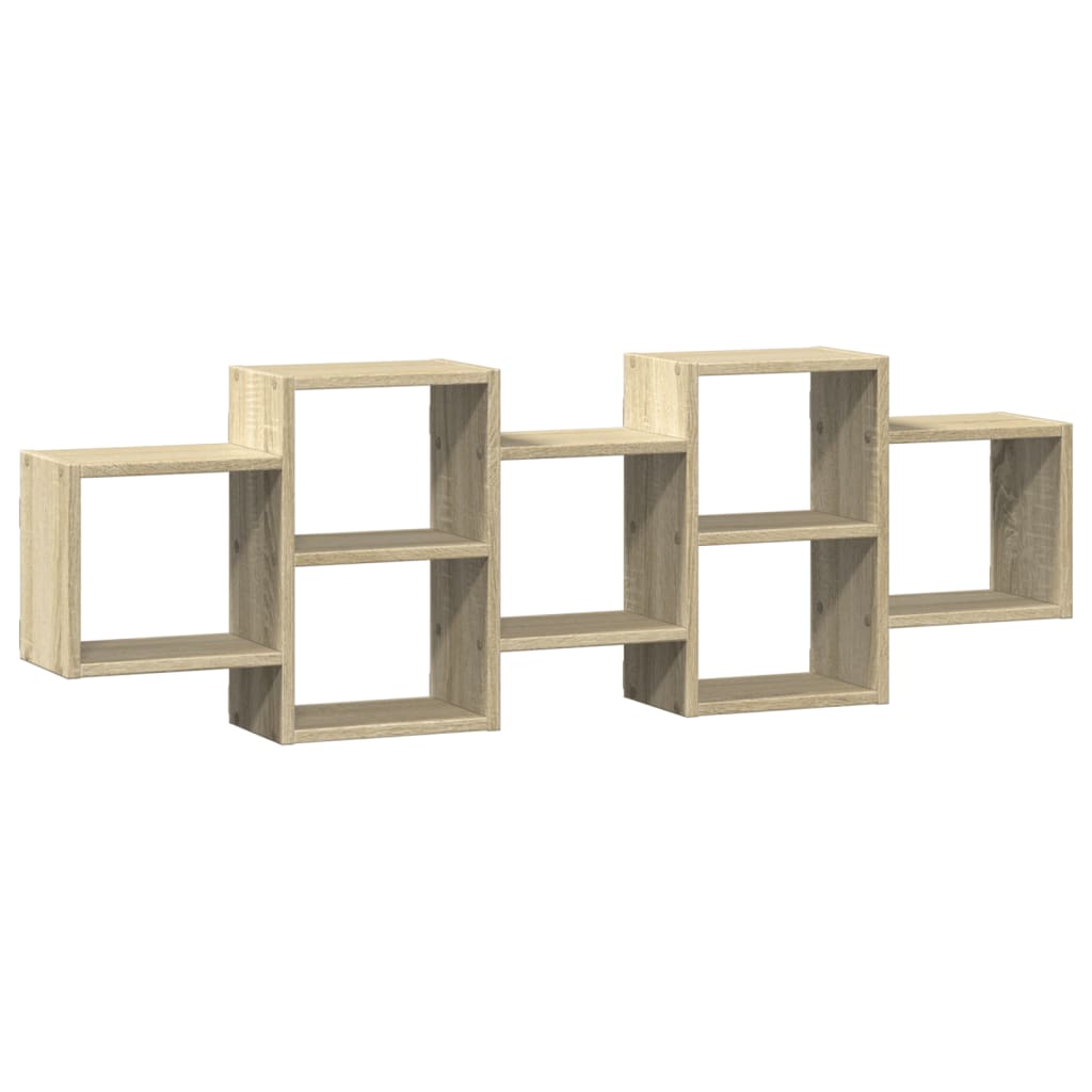 Scaffale a Parete Rovere Sonoma 129x18x42 cm in Truciolato