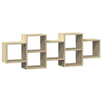 Scaffale a Parete Rovere Sonoma 129x18x42 cm in Truciolato