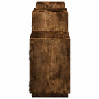 Mensola a Muro Rovere Fumo 129x18x42 cm in Truciolato