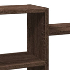 Scaffale a Parete Rovere Marrone 129x18x42 cm in Truciolato