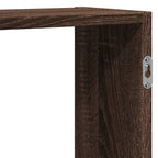 Scaffale a Parete Rovere Marrone 129x18x42 cm in Truciolato
