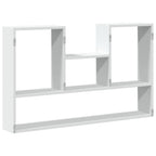 Mensola da parete bianca 99x15x60 cm in legno ingegnerizzato