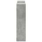 Scaffale a Muro Grigio Cemento 99x15x60 cm in Truciolato