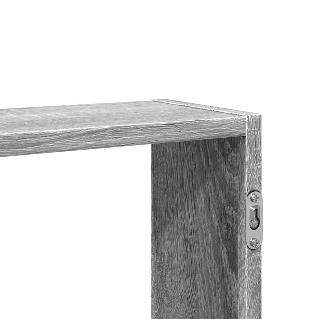 Mensola a Muro Grigio Sonoma 99x15x60 cm in Truciolato