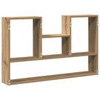Scaffale a Parete Rovere Artigianale 99x15x60 cm in Truciolato