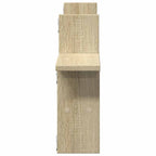 Mensole Parete 2pz Rovere Sonoma 38x12x38 cm in Truciolato