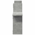 Mensole a Muro 2pz Grigio Cemento 38x12x38 cm in Truciolato
