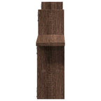 Mensole da Parete 2pz Rovere Marrone 38x12x38 cm in Truciolato