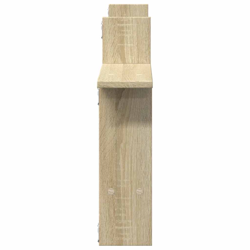 Mensole Parete 2pz Rovere Sonoma 50x12x50 cm in Truciolato