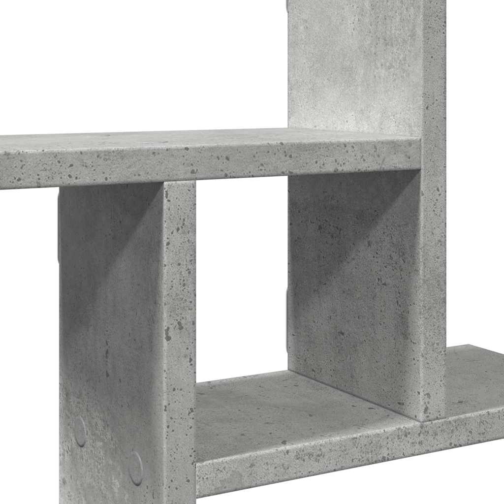 Mensole a Muro 2pz Grigio Cemento 50x12x50 cm in Truciolato