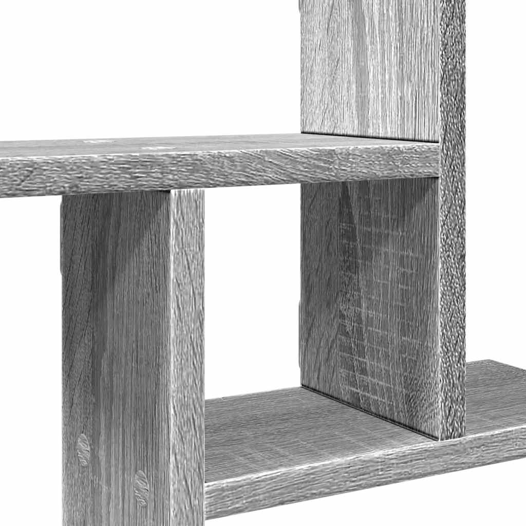 Mensole a Parete 2pz Grigio Sonoma 50x12x50 cm in Truciolato