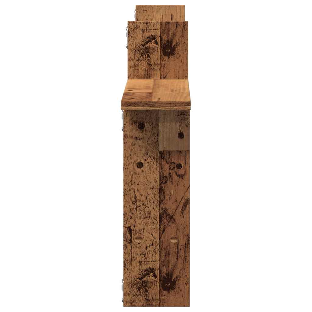Mensole da Parete 2pz Legno Vecchio 50x12x50 cm in Truciolato