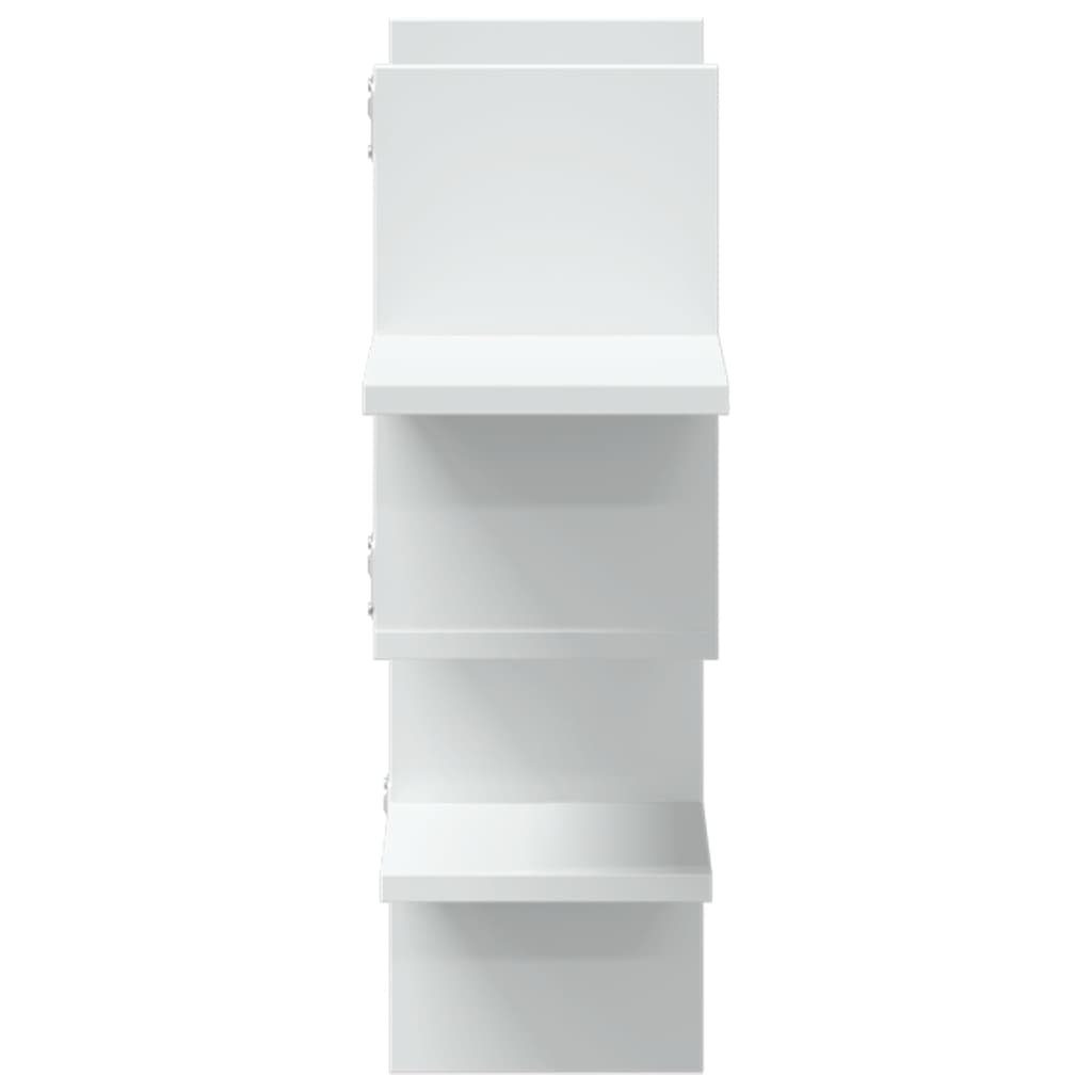 Scaffale a Parete Bianco 124,5x18x60,5 cm in Truciolato