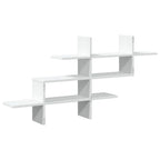 Scaffale a Parete Bianco 124,5x18x60,5 cm in Truciolato