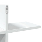 Scaffale a Parete Bianco 124,5x18x60,5 cm in Truciolato