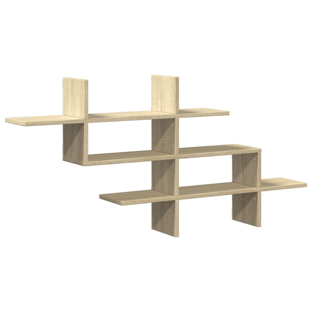 Scaffale Parete Rovere Sonoma 124,5x18x60,5 cm in Truciolato