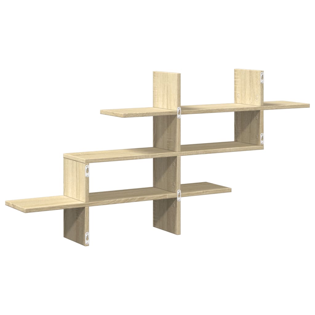 Scaffale Parete Rovere Sonoma 124,5x18x60,5 cm in Truciolato