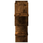 Mensola a Muro Rovere Fumo 124,5x18x60,5 cm in Truciolato