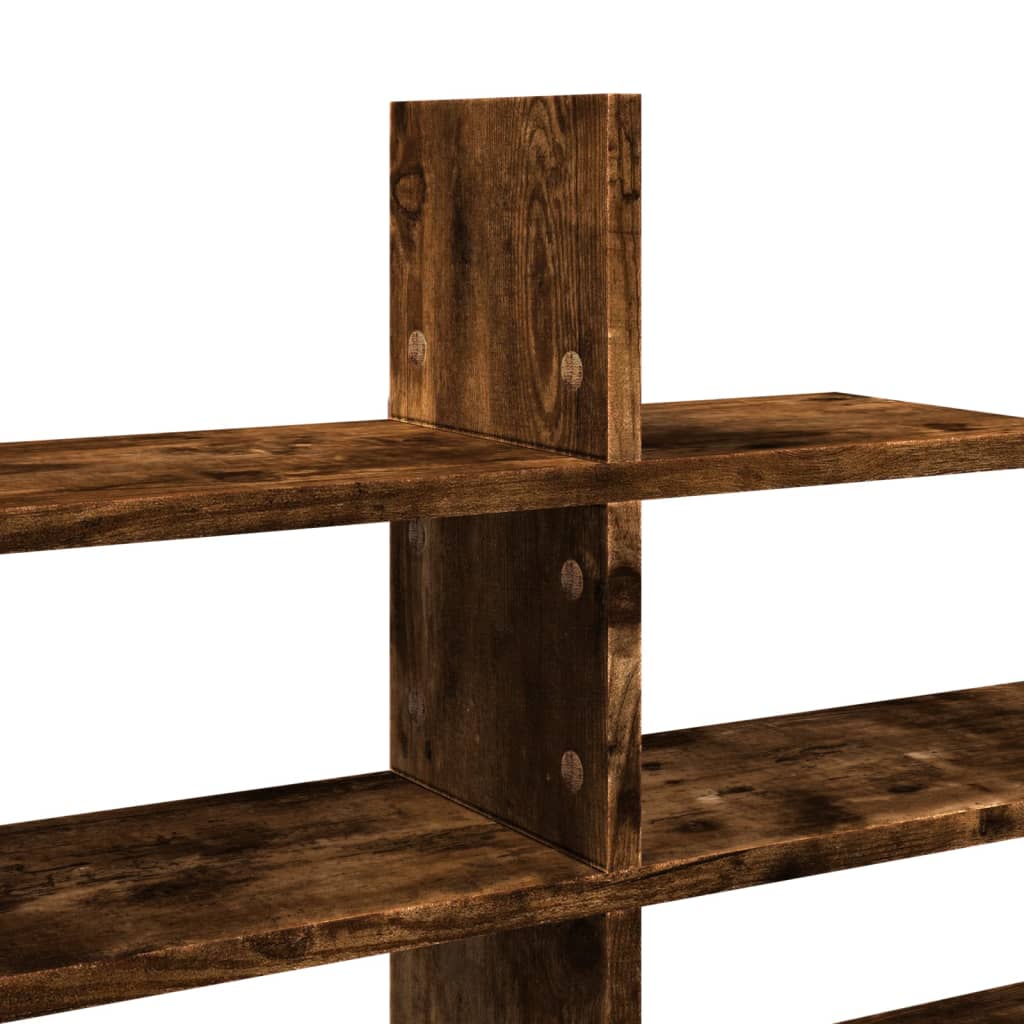 Mensola a Muro Rovere Fumo 124,5x18x60,5 cm in Truciolato