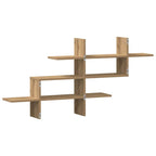 Mensola a Muro Rovere Artigianale 124,5x18x60,5cm in Truciolato