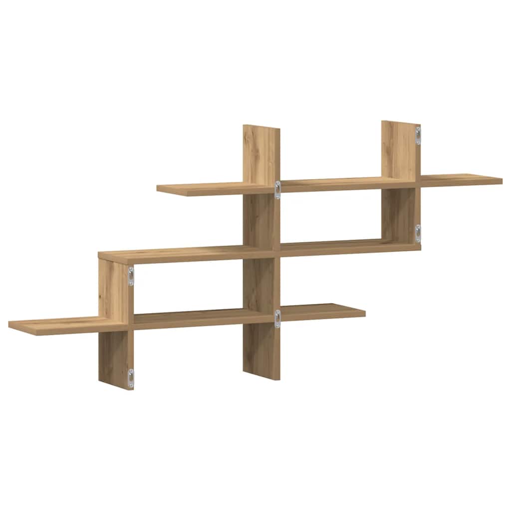 Mensola a Muro Rovere Artigianale 124,5x18x60,5cm in Truciolato