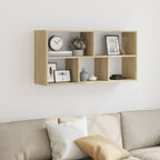 Scaffale a Parete Rovere Sonoma 100x25x50 cm Legno Multistrato