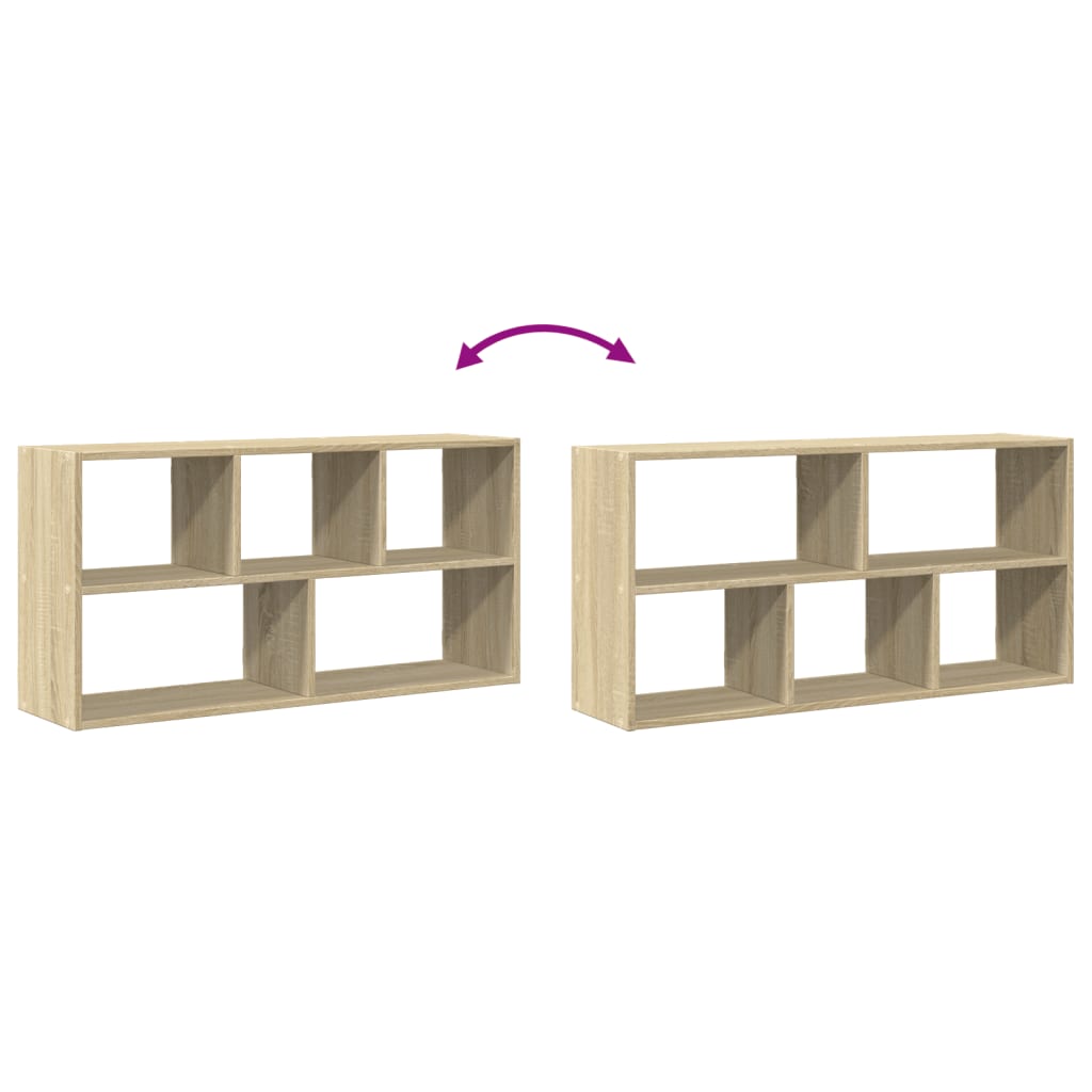 Scaffale a Parete Rovere Sonoma 100x25x50 cm Legno Multistrato