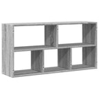 Scaffale a Muro Grigio Sonoma 100x25x50 cm in Legno Multistrato