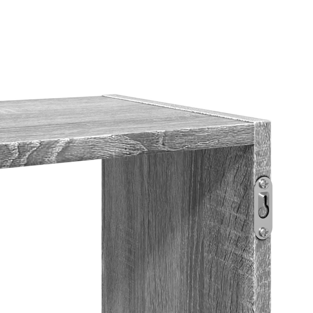 Scaffale a Muro Grigio Sonoma 100x25x50 cm in Legno Multistrato