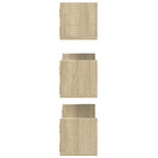 Mensole Parete 2pz Rovere Sonoma 58x18x18 cm in Truciolato