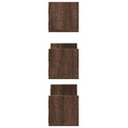 Mensole da Parete 3pz Rovere Marrone 58x18x18 cm in Truciolato
