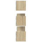 Mensole a Parete 3pz Rovere Sonoma 80x18x18 cm in Truciolato
