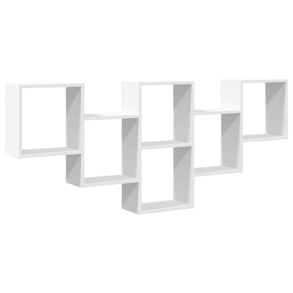 Scaffale a Parete Bianco 159x18x66 cm in Truciolato