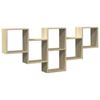 Scaffale a Parete Rovere Sonoma 159x18x66 cm in Truciolato