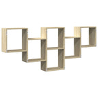 Scaffale a Parete Rovere Sonoma 159x18x66 cm in Truciolato