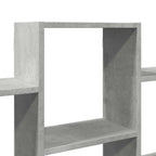 Scaffale a Muro Grigio Cemento 159x18x66 cm in Truciolato