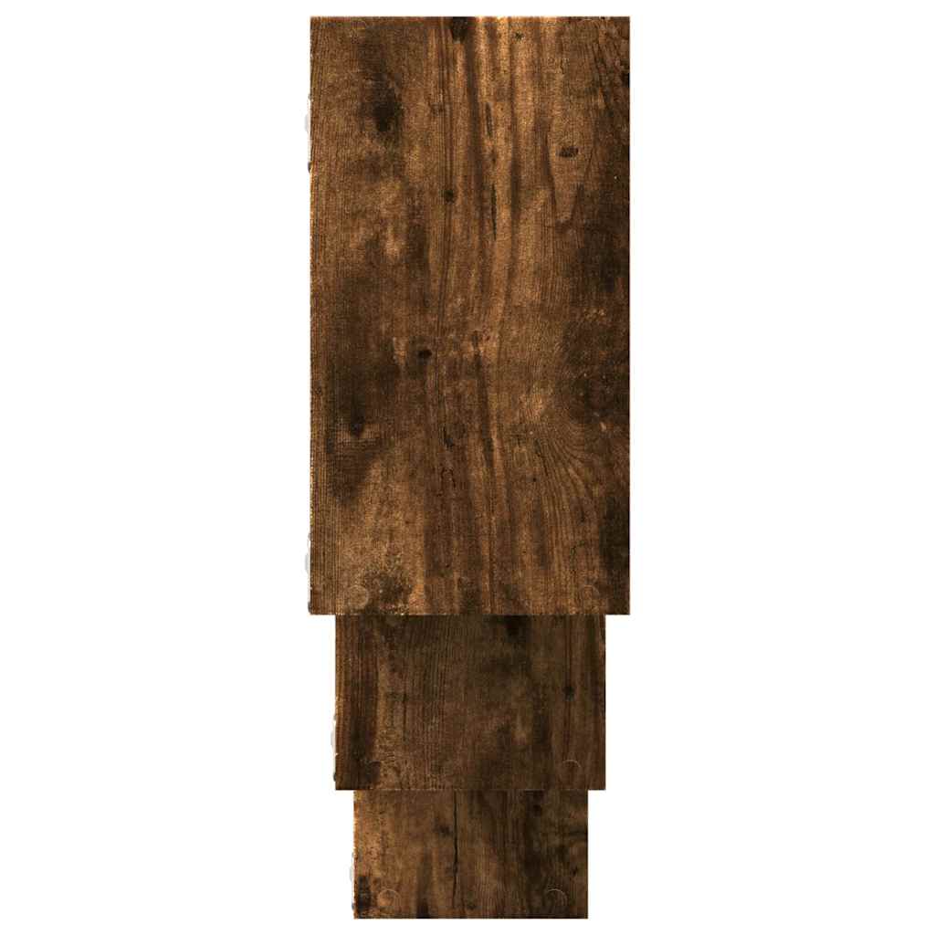 Mensola a Muro Rovere Fumo 159x18x66 cm in Truciolato