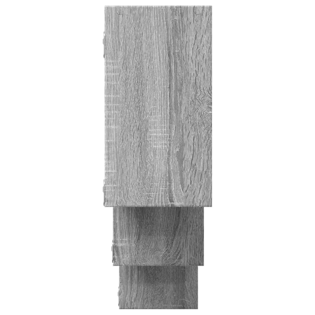 Mensola a Muro Grigio Sonoma 159x18x66 cm in Truciolato