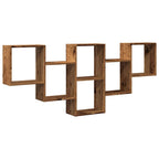 Scaffale a Parete Legno Vecchio 159x18x66 cm in Truciolato