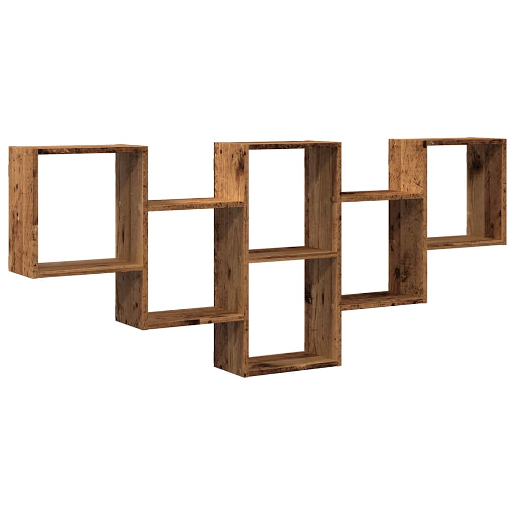Scaffale a Parete Legno Vecchio 159x18x66 cm in Truciolato