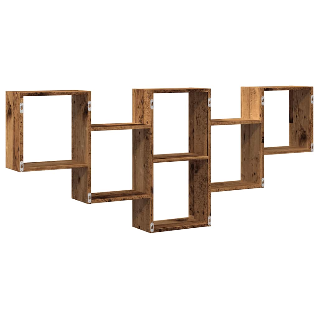 Scaffale a Parete Legno Vecchio 159x18x66 cm in Truciolato