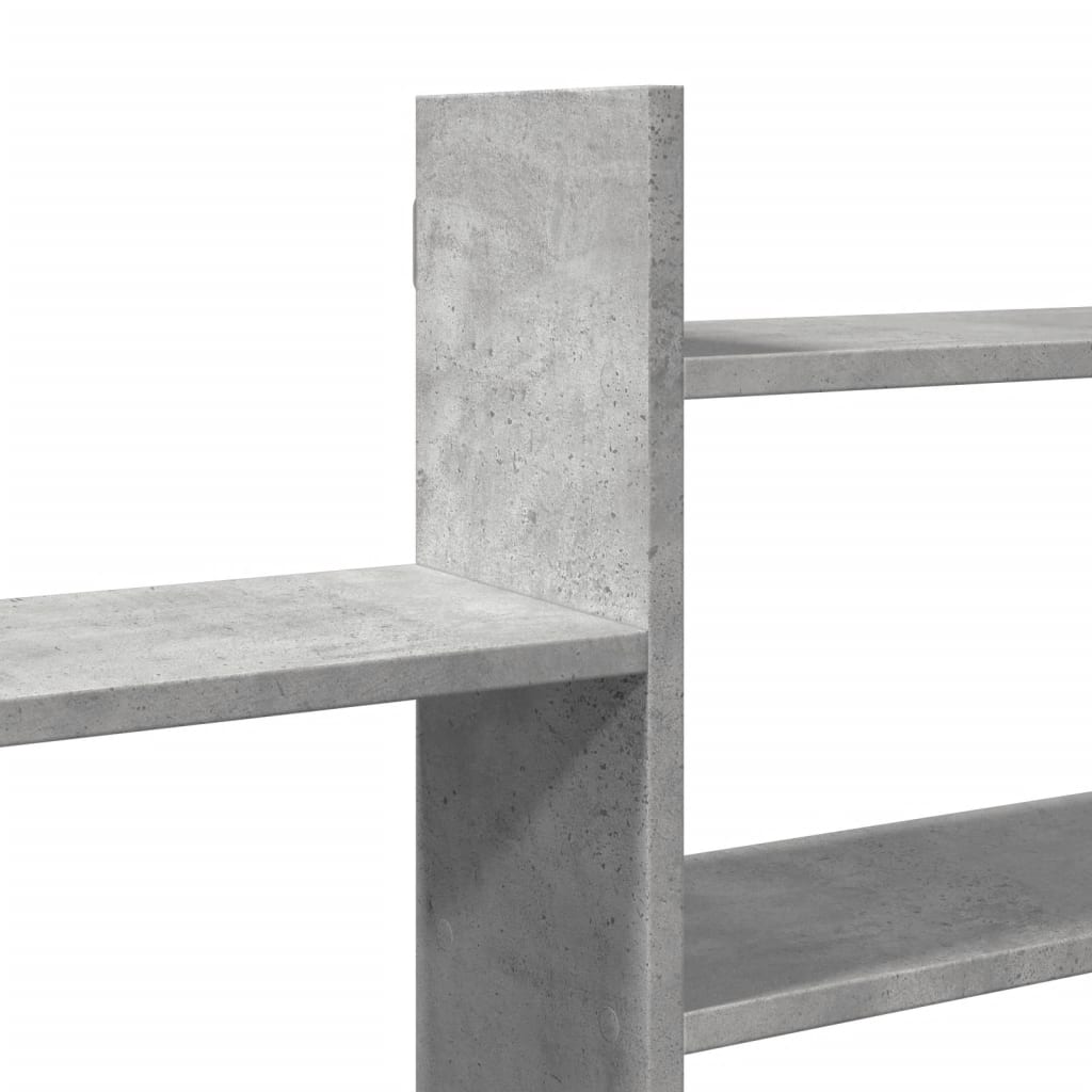 Mensola a Parete Grigio Cemento 167,5x18x68 cm in Truciolato