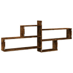 Mensola a Parete Rovere Fumo 167,5x18x68 cm in Truciolato