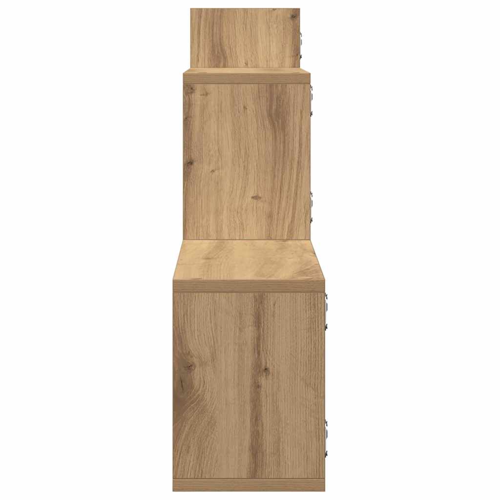 Mensola a Parete Rovere Artigianale 167,5x18x68 cm Truciolato