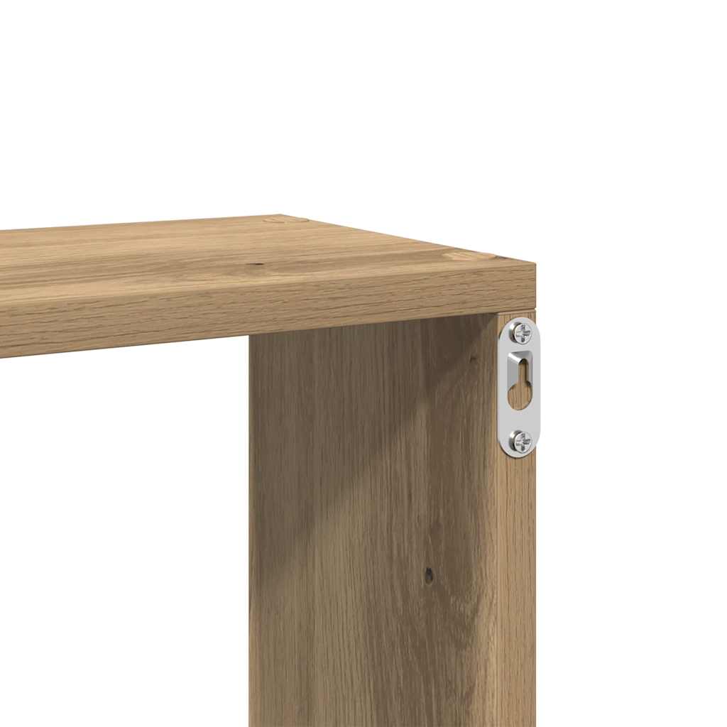 Mensola a Parete Rovere Artigianale 167,5x18x68 cm Truciolato