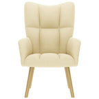 Sedia Relax Crema in Tessuto