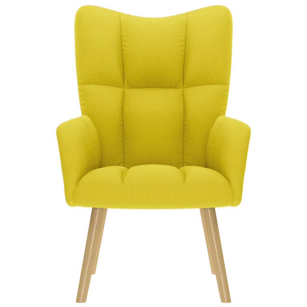 Sedia Relax Giallo Chiaro in Tessuto