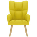 Sedia Relax Giallo Chiaro in Tessuto