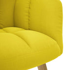 Sedia Relax Giallo Chiaro in Tessuto