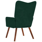 Sedia Relax Verde Scuro in Velluto